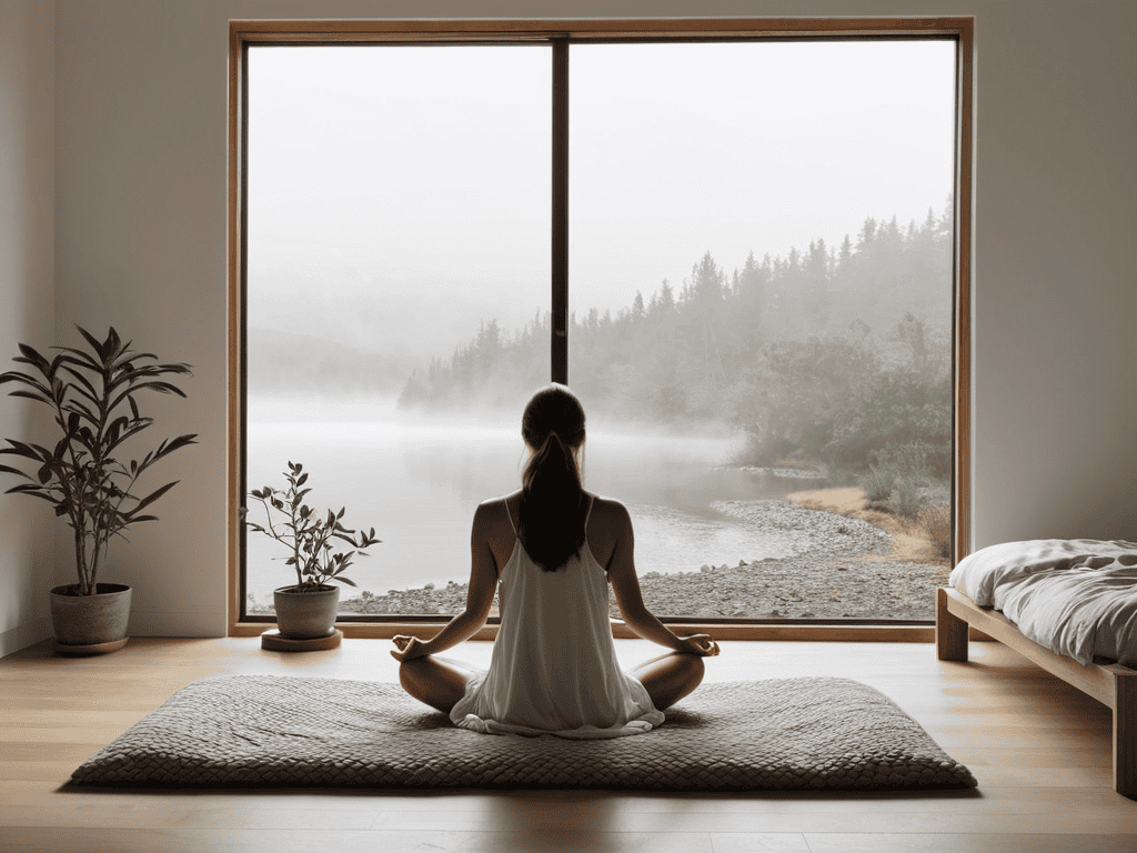 Embracing Simple Living serene home scene