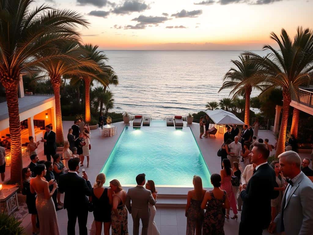 elite seaside parties