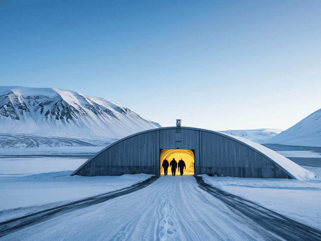 Unveiling Svalbard Seed Vault entrance