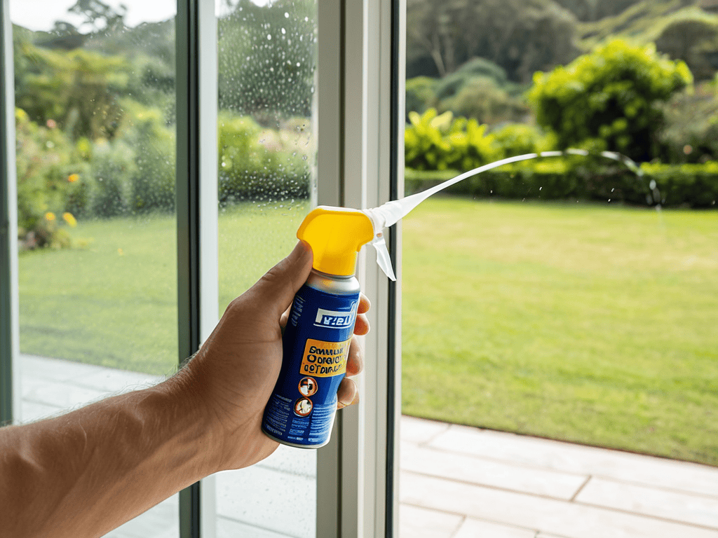 Lubricating sliding glass door