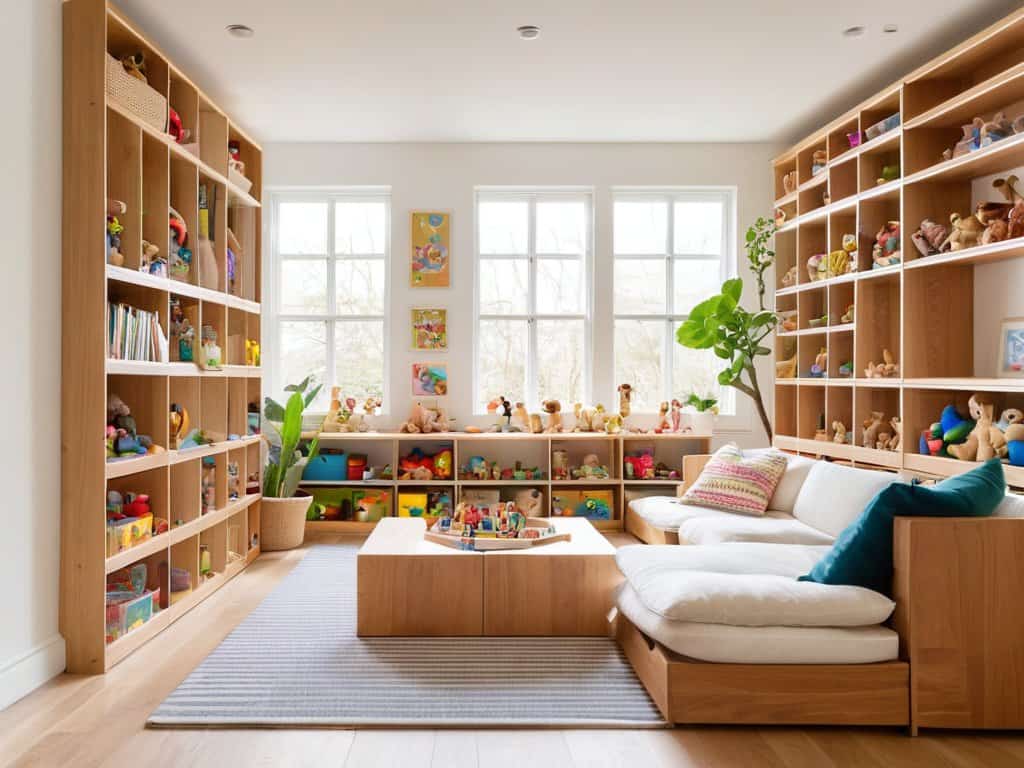 Modular shelving for growing families storage