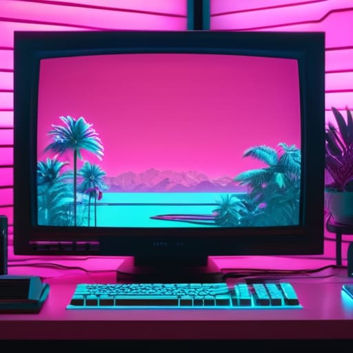 Digital art layers titled Beyond the Glitch.