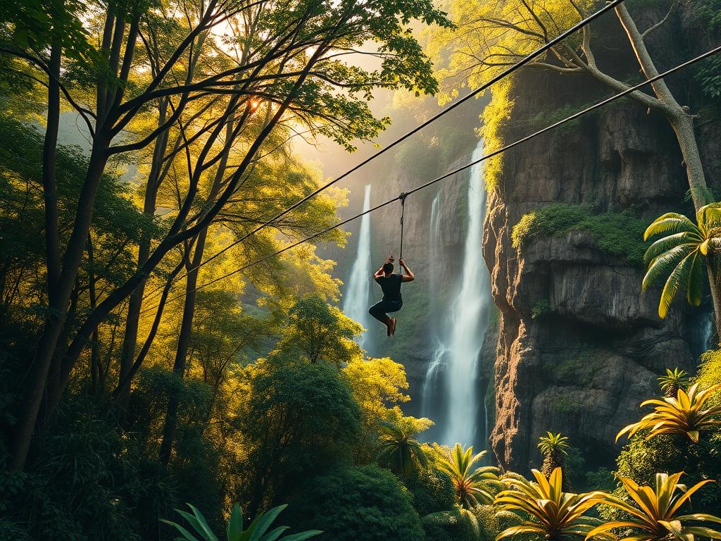 thrilling jungle ziplines