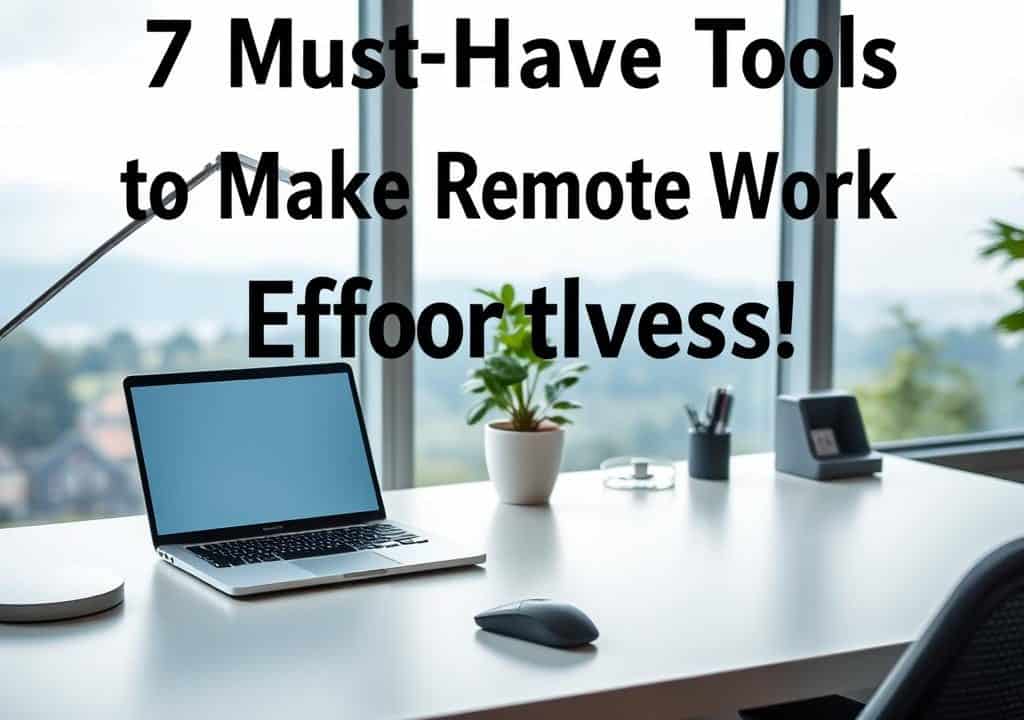 7 Must-Have Tools to Make Remote Work Effortless!