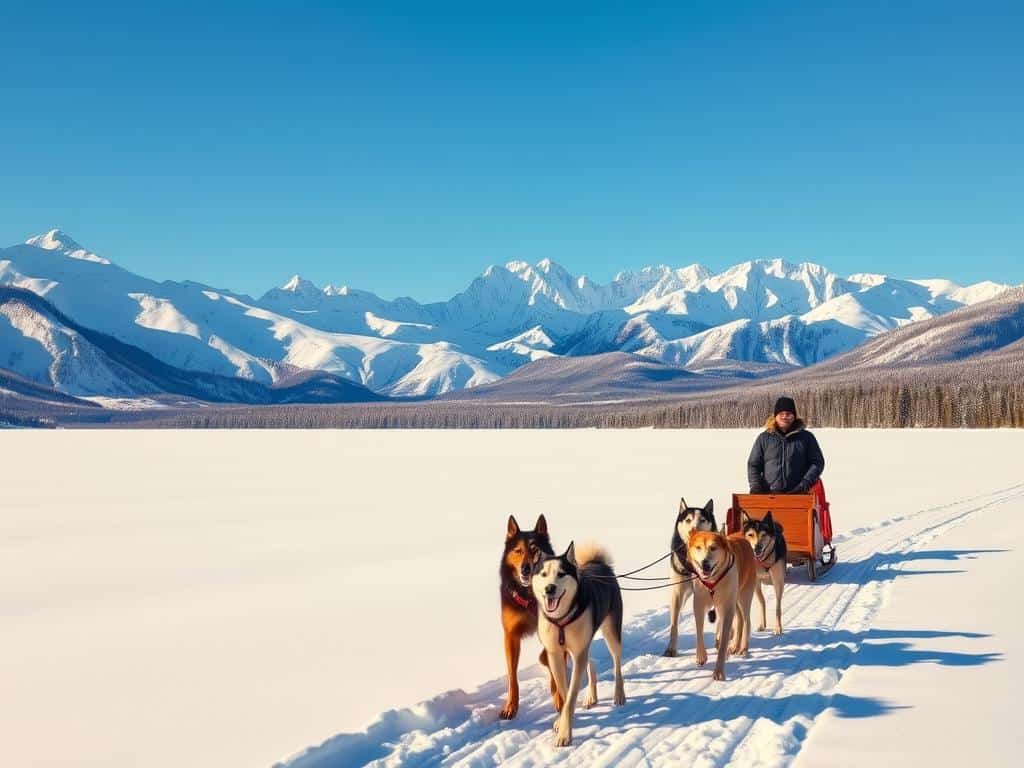 Dog Sledding in Banff National Park, Canada