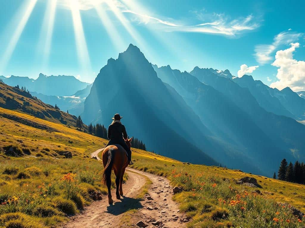 Most scenic horseback riding trails
