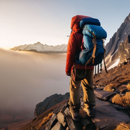 Backpacking through the remote mountains of Asia.
