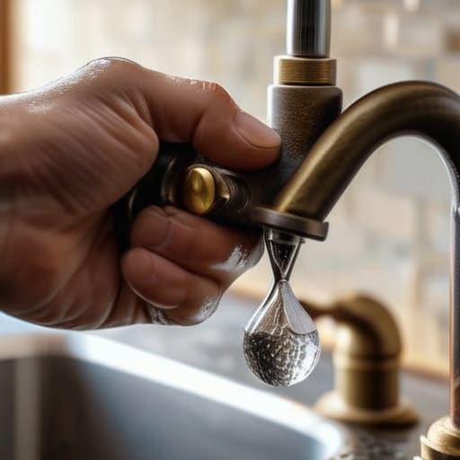 Fixing a dripping tap without a plumber.